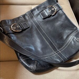 COACH LEATHER HOBO BAG used